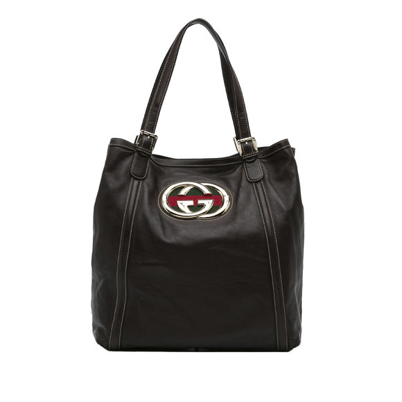 Gucci Bags Preloved Gucci Britt Leather Tote Bag Poshmark